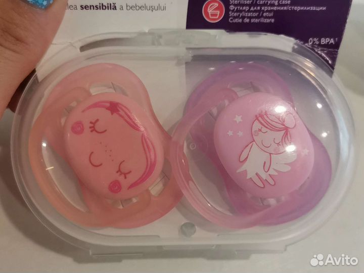 Соска пустышка avent 0-6 мес