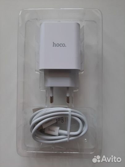 Сетевое зарядное устройство hoco C80A с кабелем