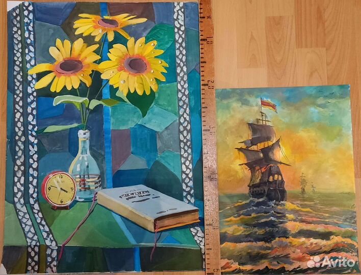 Картины рисунки маслом и.д