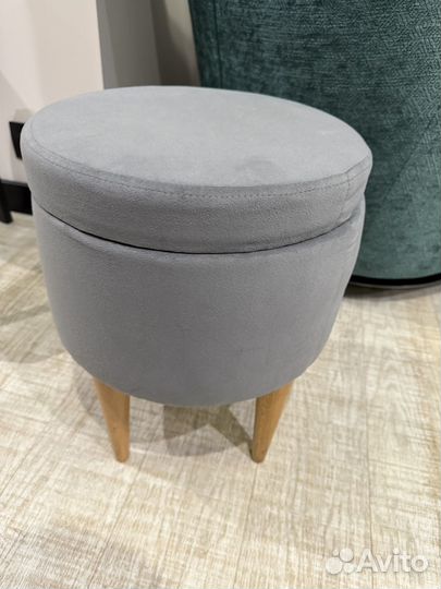 Пуф с ящиком 33х42 мягкий