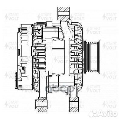 LG 2707 генератор 90A Geely Emgrand, Lifan X60