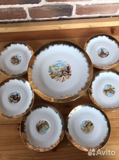 Редкие наборы блюдо с тарелочками Германия