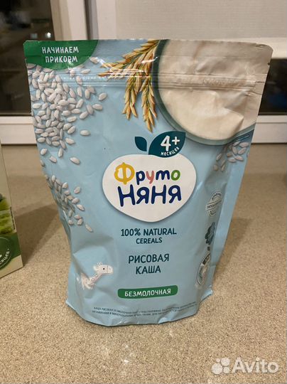 Детская рисовая каша фрутоняня безмолочная