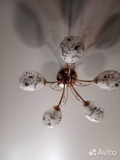 Люстра потолочная бу