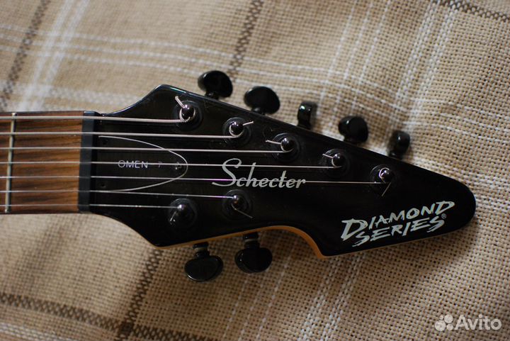 Очень редкий Schecter Omen-7 с DiMarzio Blaze