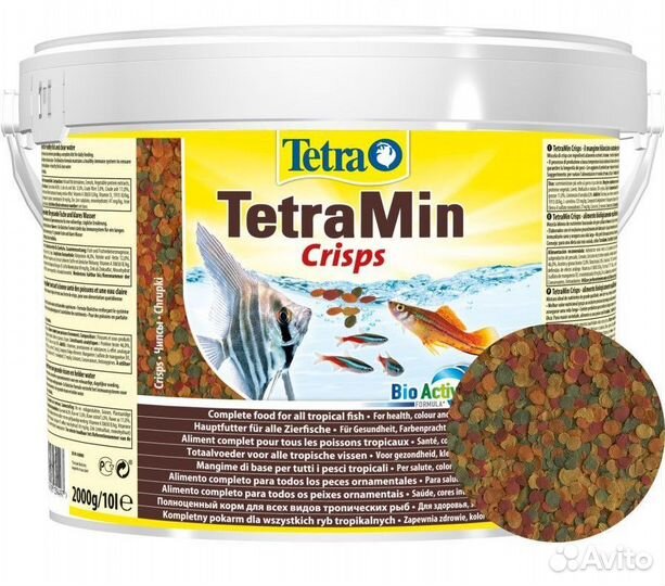 Корм для рыб Tetra min, Rubin, Crisps, Wafer mix