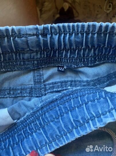 Джинсовая рубашка и джинсы 104-110-116