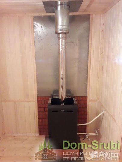 Чухлома. Хорошая надёжная Баня из бруса Б-19 (6х8)