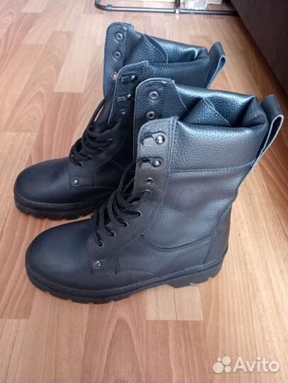 Берцы кожаные