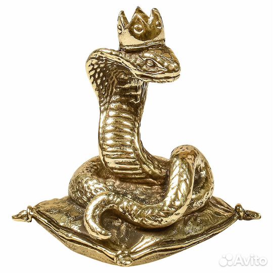 Статуэтка Змея Принцесса из латуни