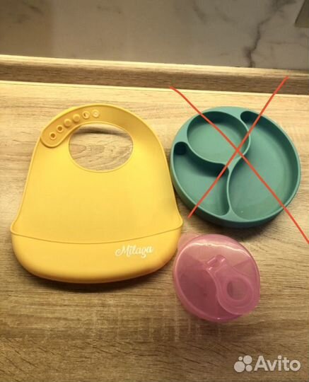 Силиконовый нагрудник, контейнер для смеси