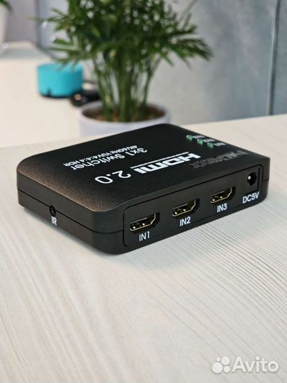 Свитч Palmexx 3hdmi*1hdmi 4K/60Hz YUV 4:4:4 HDR