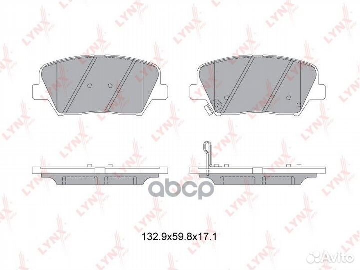 Колодки торм. диск. перед. BD-3630 lynxauto