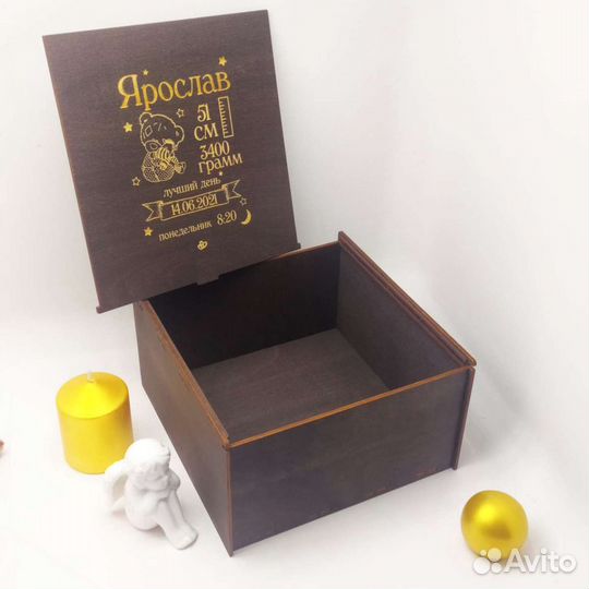 Деревянная коробка пенал