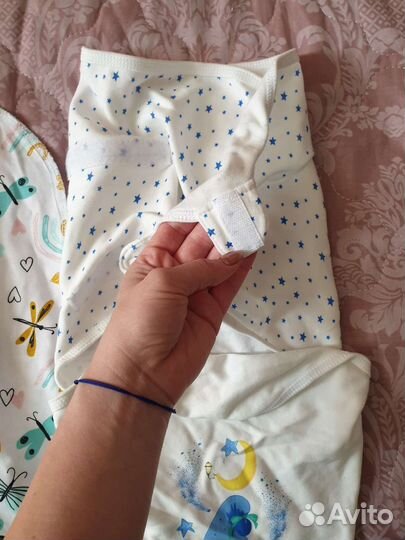 Пеленка для новорождённого на застежке