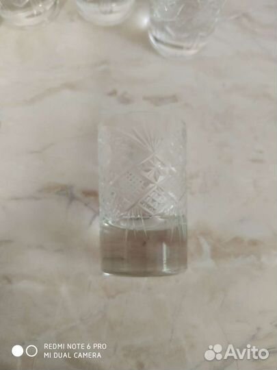 Хрустальные стопки СССР