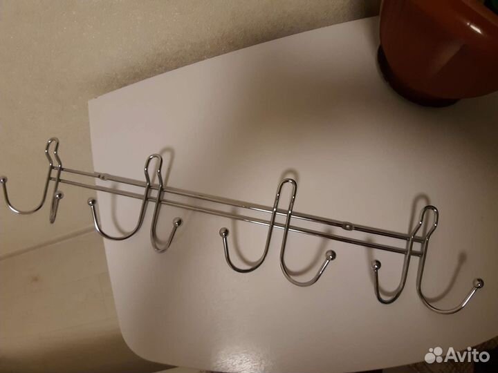 Вешалка настенная хромированная 61см Новая Прочная