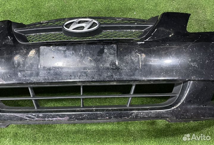 Передний бампер hyundai sonata nf с дефектом
