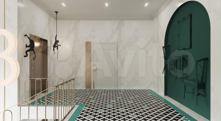 3-к. квартира, 102 м², 3/8 эт.