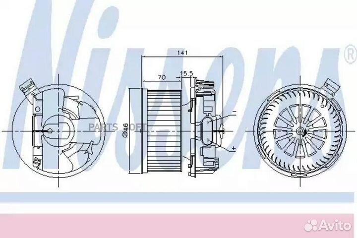 Вентилятор отопителя nissan micra (2003) 1.2