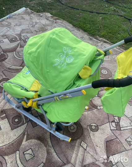 Детские санки коляска