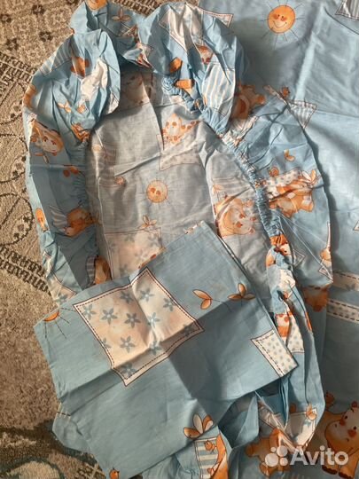 Комплект постельного белья в детскую кроватку