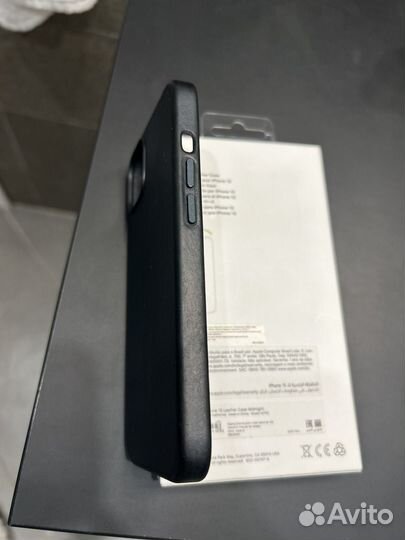 Чехол оригинал iPhone 13 Leather Case MagSafe