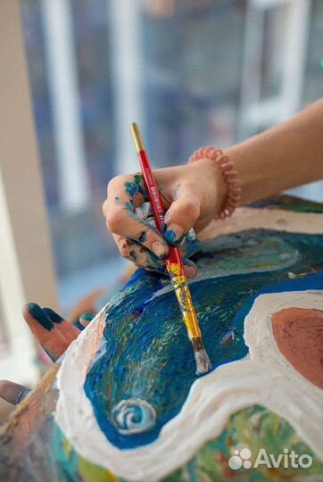 Картина акрилом на холсте