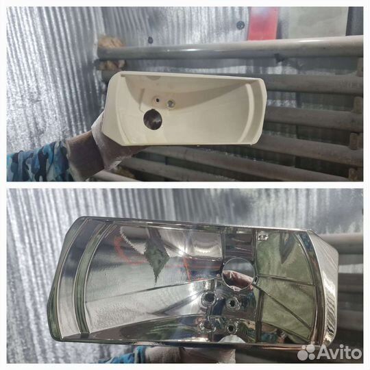 Восстановление отражателей фар. Хромирование