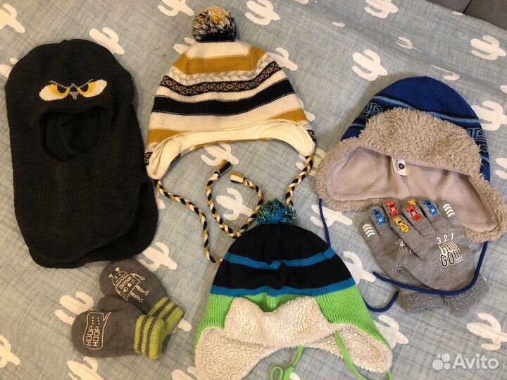 Шапка зимняя для мальчика 48-50-52