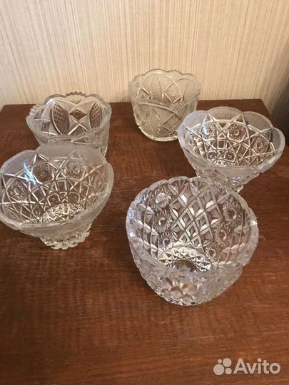 Конфетница, ваза, салатник, подсвечник хрусталь