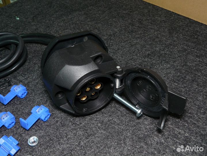 Розетка для фаркопа 7-контактная, с проводами