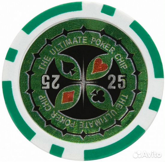 Покерный набор на 100 фишек по 14 грамм