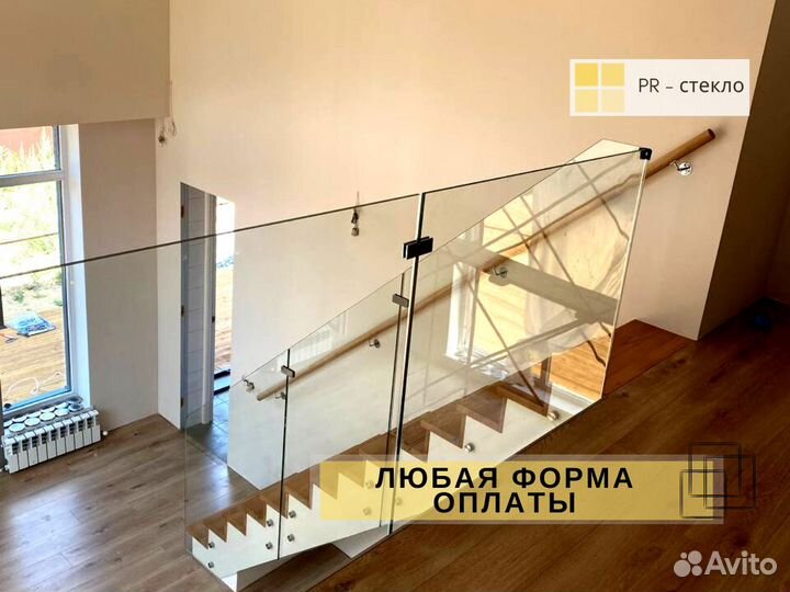 Стеклянные ограждения лестниц