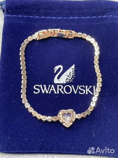 Браслет Сердце с кристаллами Swarovski