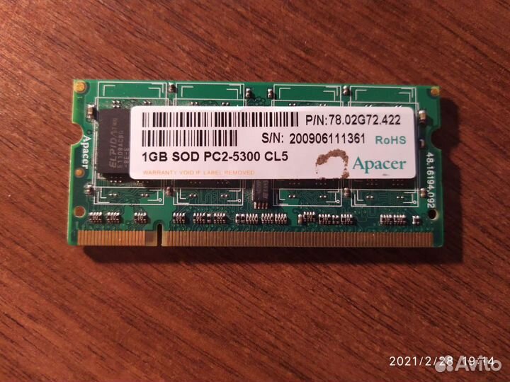 Оперативная память Apacer