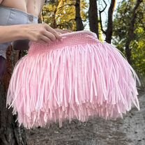 Вязаная сумка с бахромой, ручная работа, Северодонецк