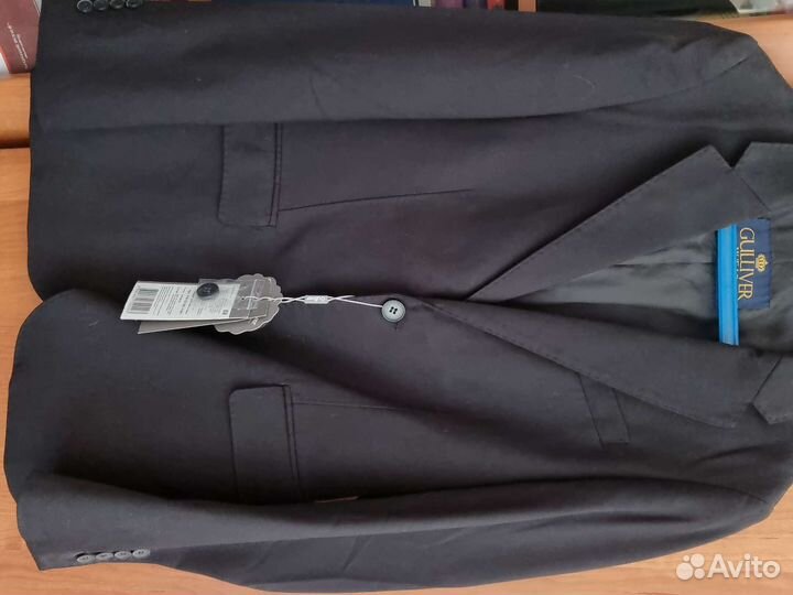 Пиджак школьный новый рост 170 черный