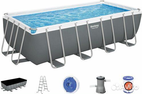 Каркасный бассейн 488х244х122 56670 bestway