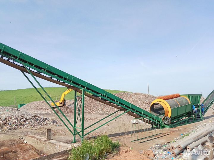 Сортировочный комплекс на базе барабанного грохота