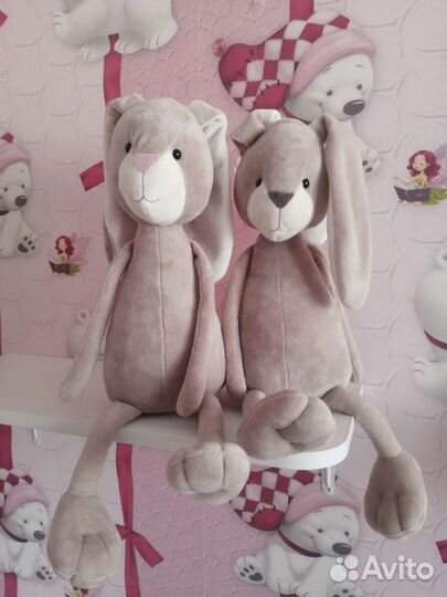 Магкая игрушка Енот и Заяц от Orange toys