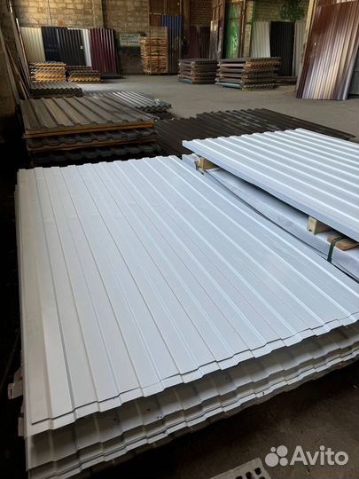 Профнастил некондиция С8 белый 2 метра 0.4