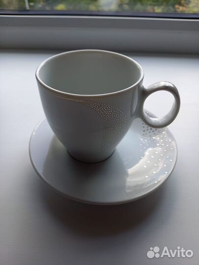 Кофейная пара (чашка+блюдце). Фарфор. Чехия