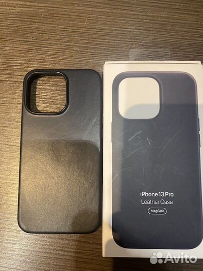 Чехол на iPhone 13 pro кожаный