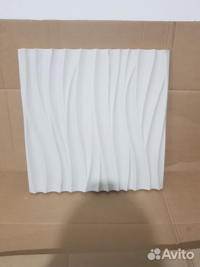 3D гипсовые панели волна