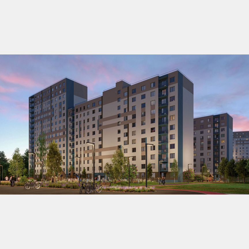 Квартира-студия, 23,3 м², 8/16 эт.