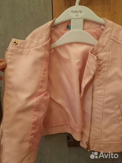 Кожаная куртка на девочку