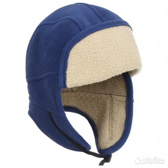 Шапка ушанка «Навигатор», размер 60, цвет синий