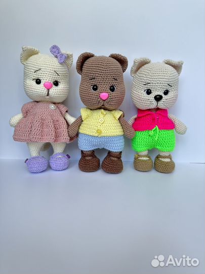 Мягкие игрушки котики