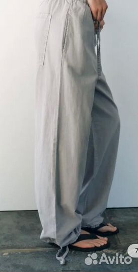 Штаны zara широкие